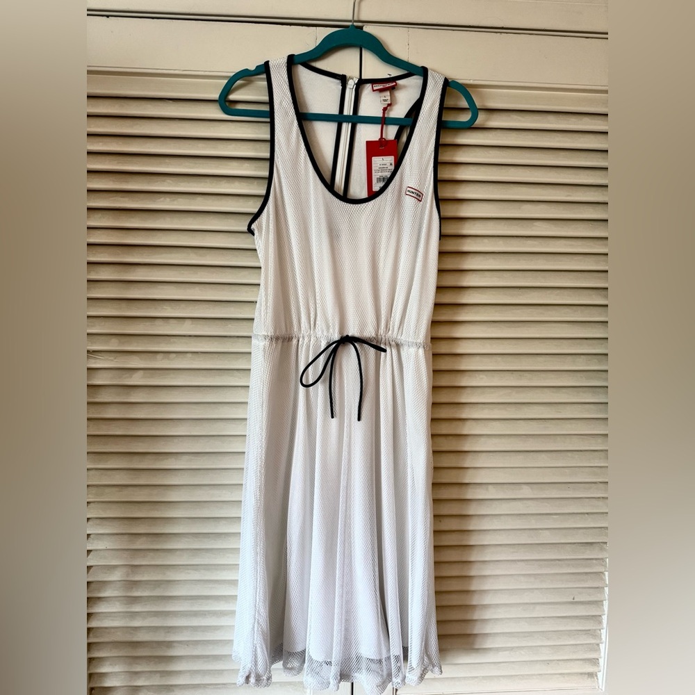 NWT HUNTER FOR TARGET WHITE MESH DRESS SIZE L SOLD OUT ORIG $35